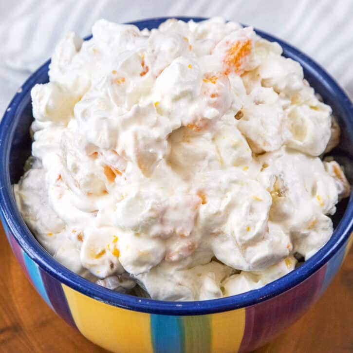 Old Fashioned Fruit Salad With Cool Whip Ambrosia Tamara Ray