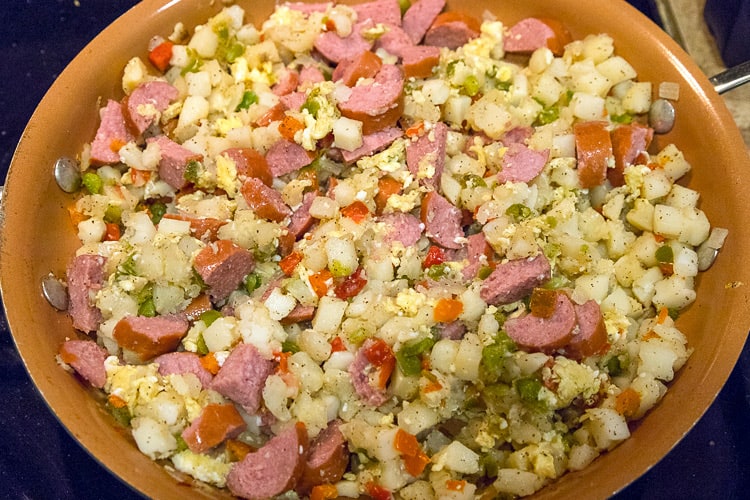 Easy Sausage Potato Hash - Tamara Ray